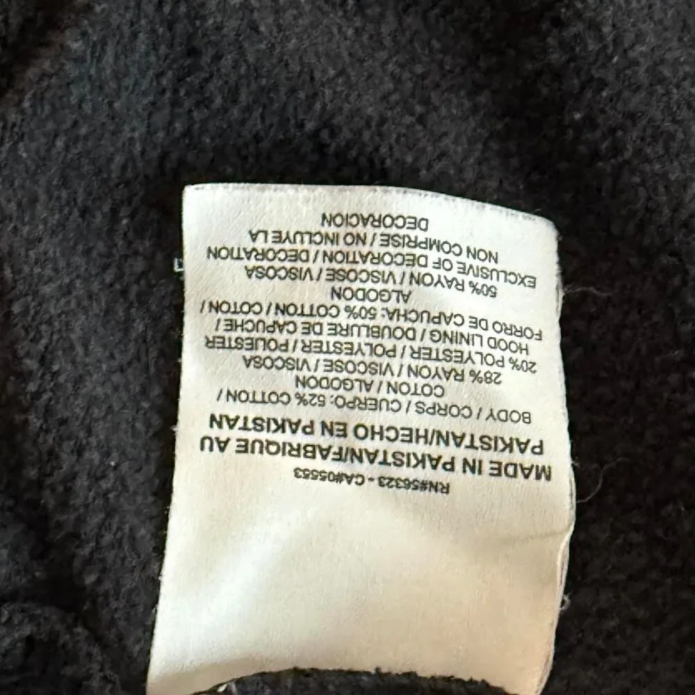 Nike Women's Black Hoodie Full-Zip Size Medium